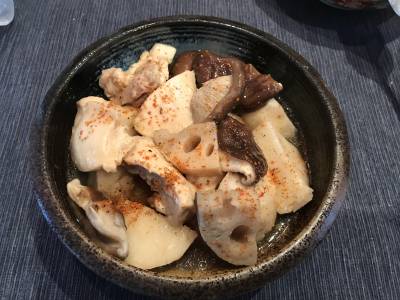 鶏肉の治部煮風