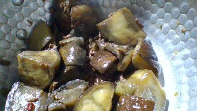 なすとひき肉のピリ辛炒め