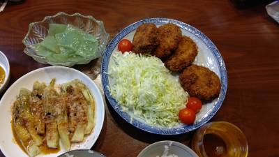 春キャベツのポーク焼きメンチ