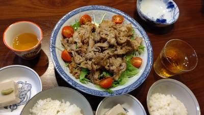 漬け豚肉炒め