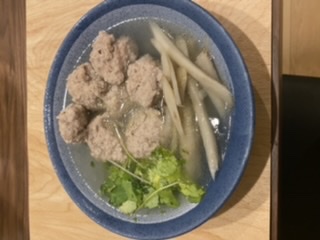 ごぼうと肉だんごのスープ煮