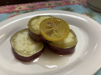 さつまいものレモン煮