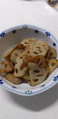 厚切りれんこんのきんぴら