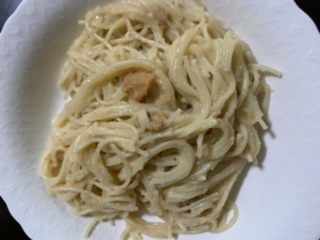 明太子バターパスタ