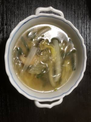 春雨と白菜のおかずスープ