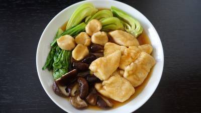 鶏肉の治部煮風