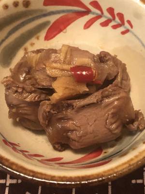 鶏砂肝の薬膳煮