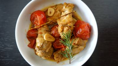 チキンのみそトマト煮込み