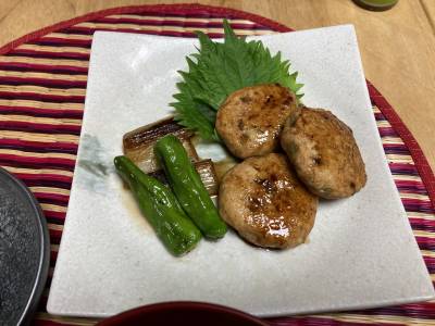 鶏つくねの照り焼き