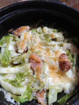 白菜のチーズ焼き