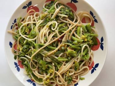 春野菜のペペロンチーノ