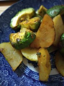 アボカドとじゃがいものあまから焼き