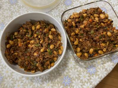 大豆入りドライカレー