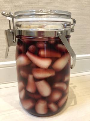 らっきょうのスパイス甘酢漬け