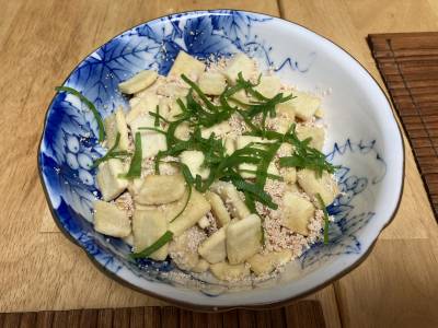 高野豆腐のたらこ炒め