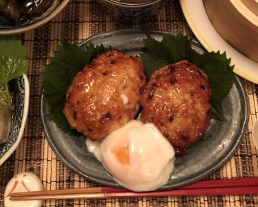 鶏つくねの照り焼き