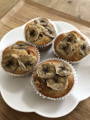 米粉のバナナマフィン