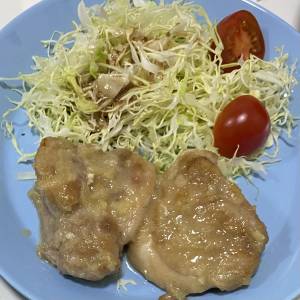 鶏肉のソテージンジャーハニーソース