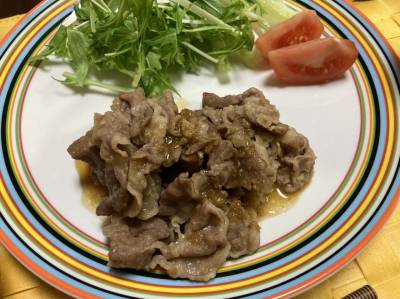 梅肉入りしょうが焼き