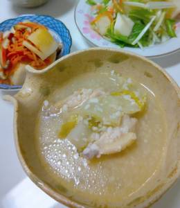 大根と鶏肉の甘酒煮