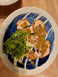 ポークソテー 粒マスタードソース