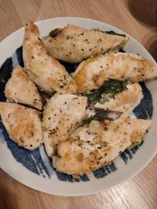 鶏ささ身の梅しそはさみ焼き