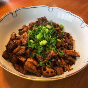 豚肉とれんこんの炒め煮