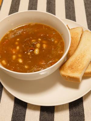 大豆缶とトマトのカレー