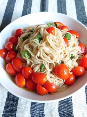 レモン風味のぶっかけそうめん