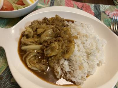 キャベツのカレー煮