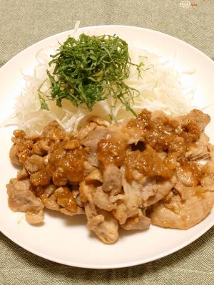 梅肉入りしょうが焼き