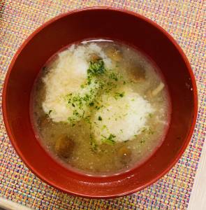 なめことろろみそ汁