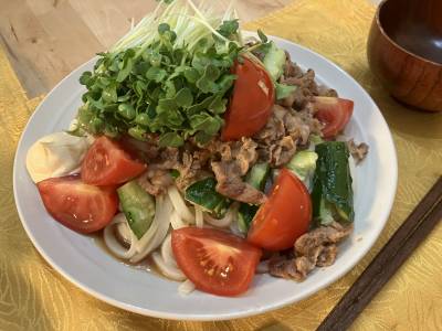 しょうが焼きあえうどん