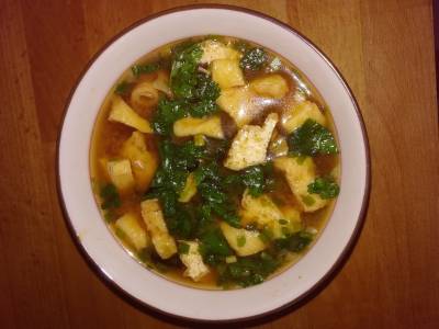 パクチーのみそ汁