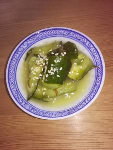 きゅうりのからし漬け