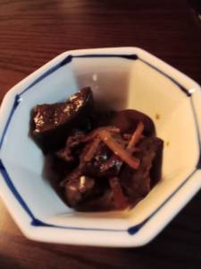 鶏レバーのしょうがワイン煮