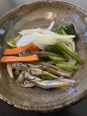 煮干しの南蛮漬け