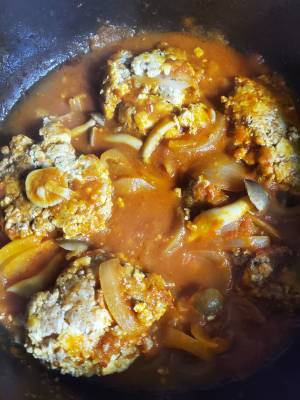 煮込み豆腐ハンバーグ