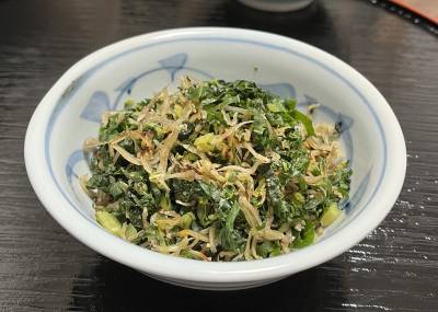 ふきの葉じゃこ