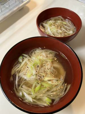 鶏だしのあっさりにゅうめん