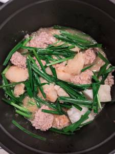 豚ひき肉と長芋のみそ煮