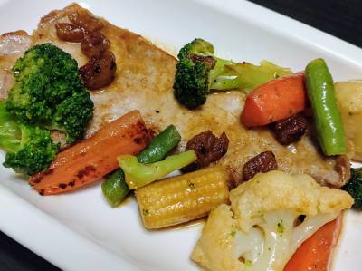 豚肉のミニッツステーキ しょうゆバターソース