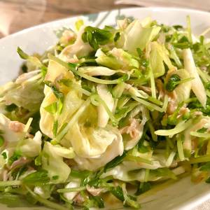 春キャベツの和風ツナサラダ