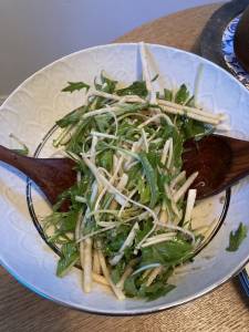 水菜と大根のサラダ