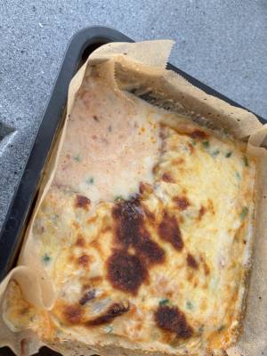 ケチャップライスのシーフードドリア