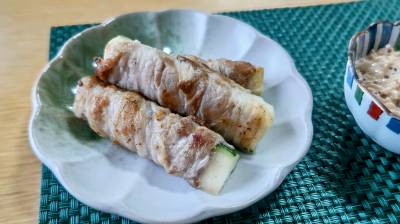 ズッキーニの肉巻き