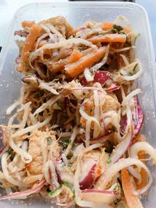 厚揚げともやしのエスニックサラダ