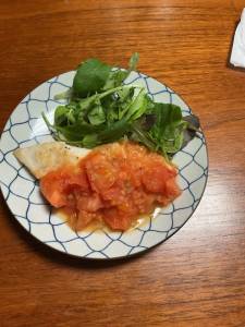かじきとトマトのソテー