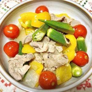 豚肉のレモンラタトゥイユ風