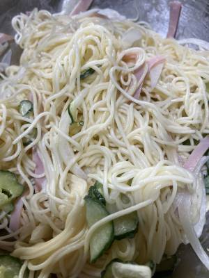 そうめんサラダ